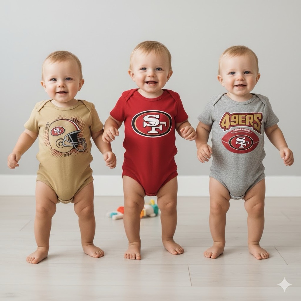 3 Piece Creeper Set - NFL - San Francisco - 49ers - Football - NWT